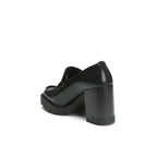 Mocasines De Tacón - Negro - Mujer