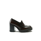 Heeled Loafers - Bordeaux - Women