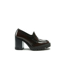 Mocassins À Talon - Bordeaux - Femme