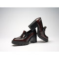 Heeled Loafers - Bordeaux - Women