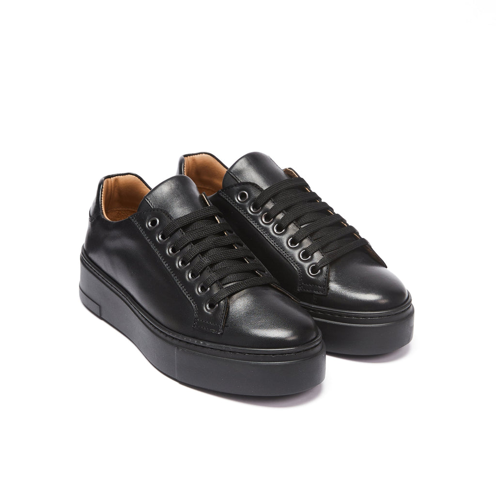 Zapatillas Clásicas con Cordones - Negro - Mujer