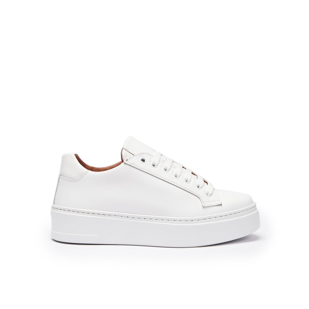 Zapatillas Con Cordones Clásicas - Blanco - Mujer