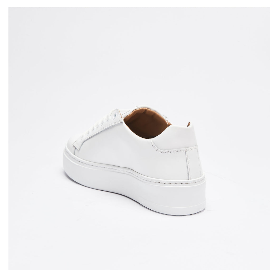Zapatillas Con Cordones Clásicas - Blanco - Mujer