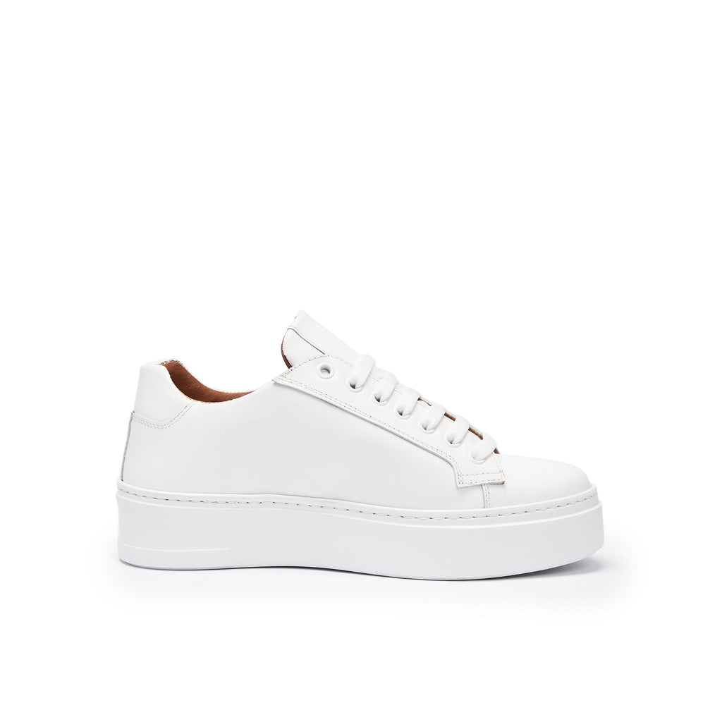 Zapatillas Con Cordones Clásicas - Blanco - Mujer
