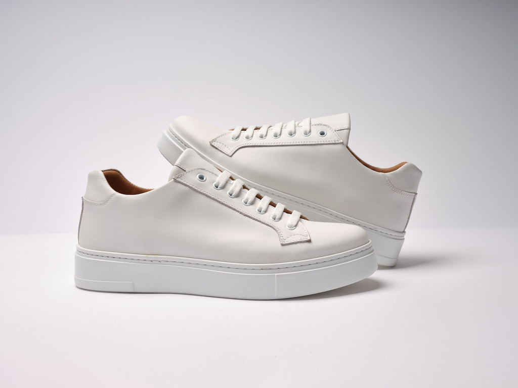 Zapatillas Con Cordones Clásicas - Blanco - Mujer