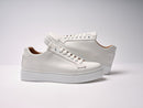 British Passport - Classic Lace Up Sneakers - White - Women