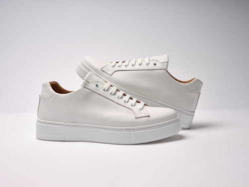 Baskets À Lacets Classiques - Blanc - Femme
