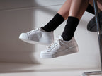 Zapatillas Con Cordones Clásicas - Blanco - Mujer