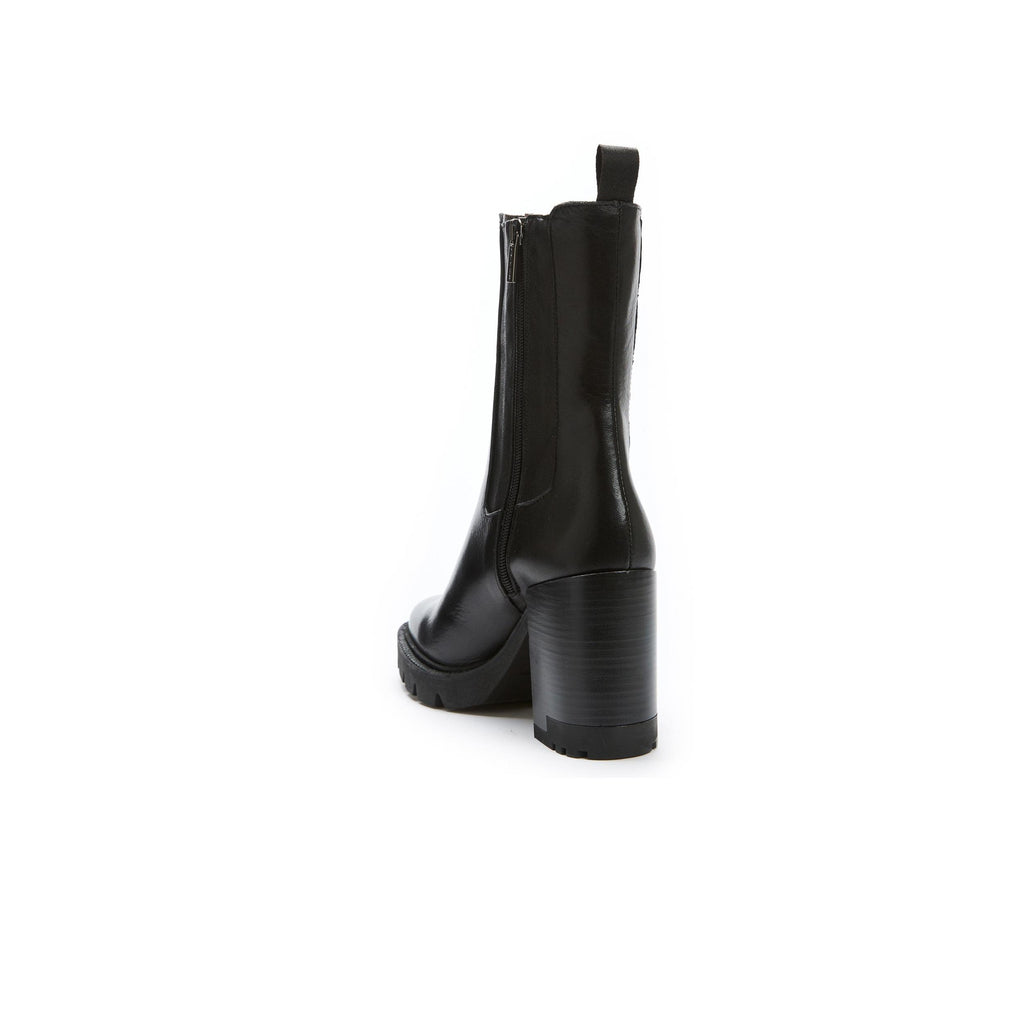 Boots Chelsea À Talon - Noir - Femme