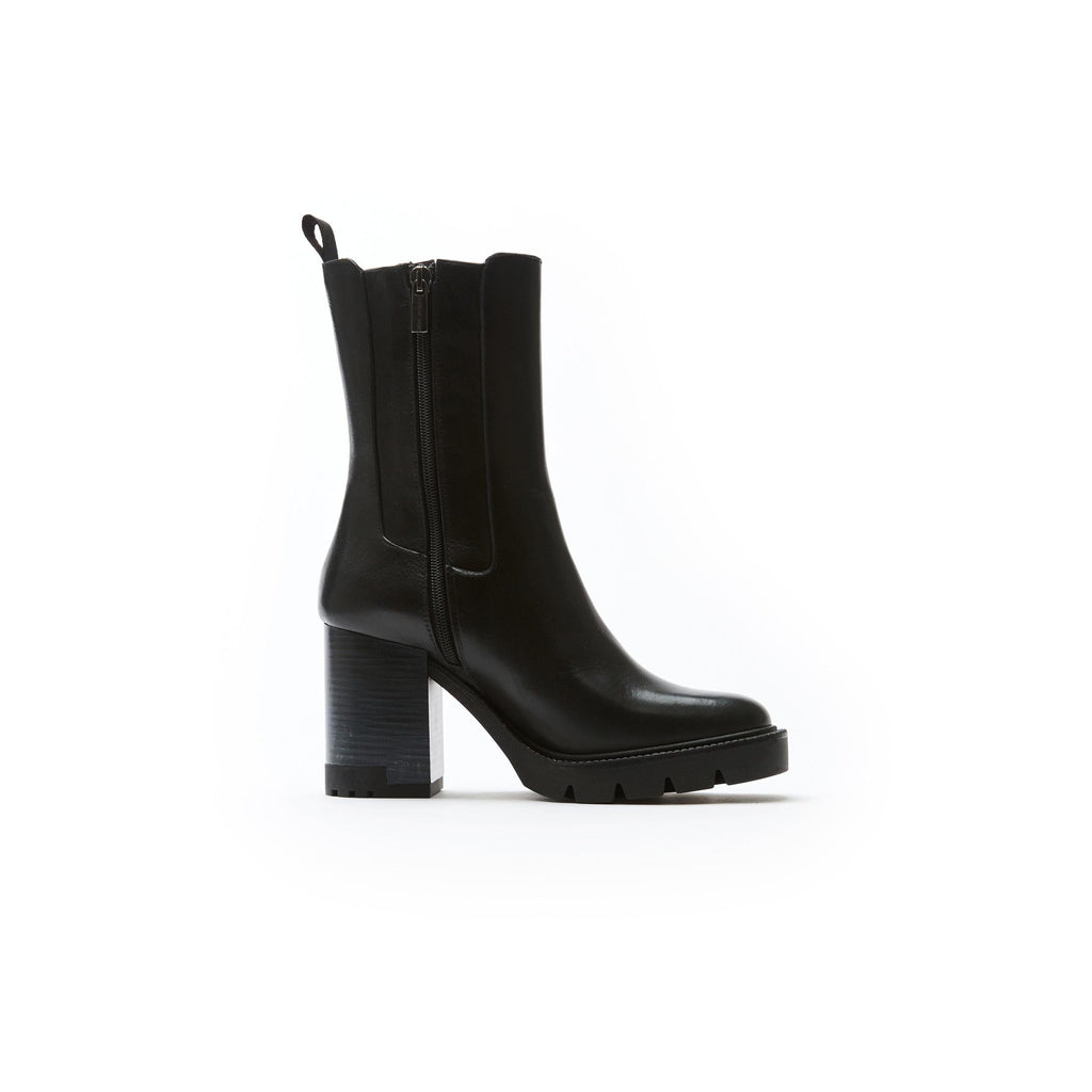 Bottines Chelsea À Talon - Noir - Femme
