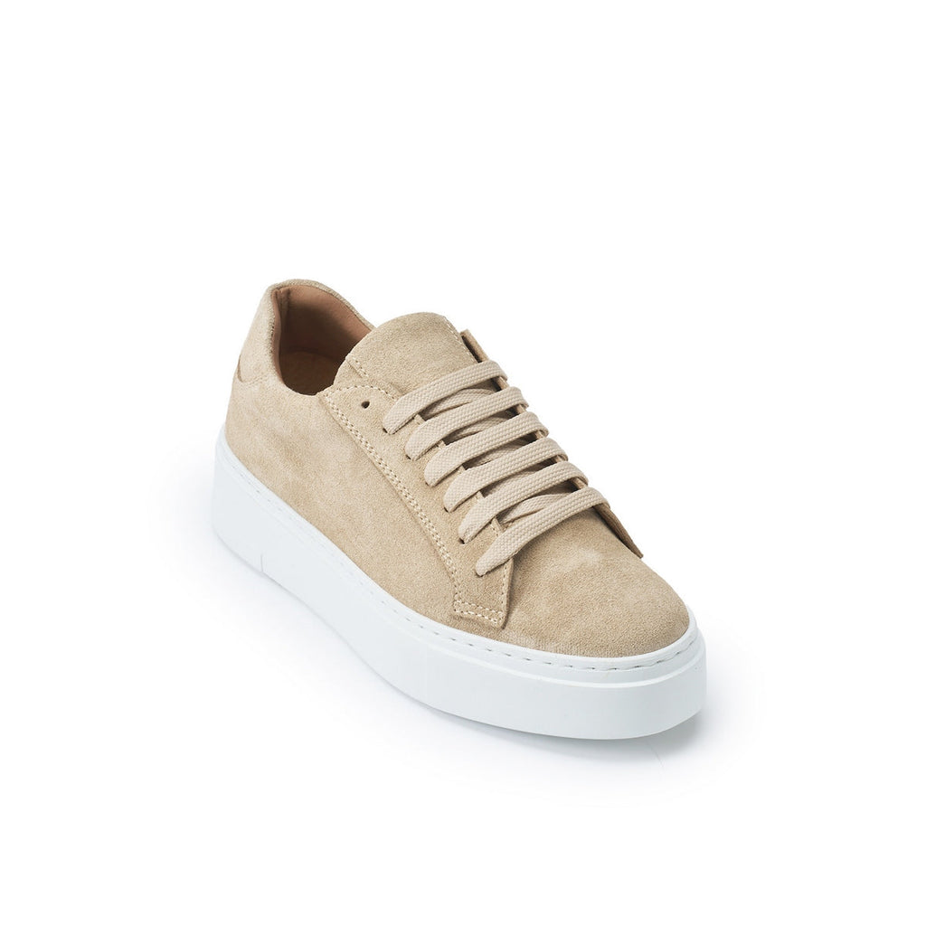 Zapatillas con Cordones Clásicas - Beige - Mujer