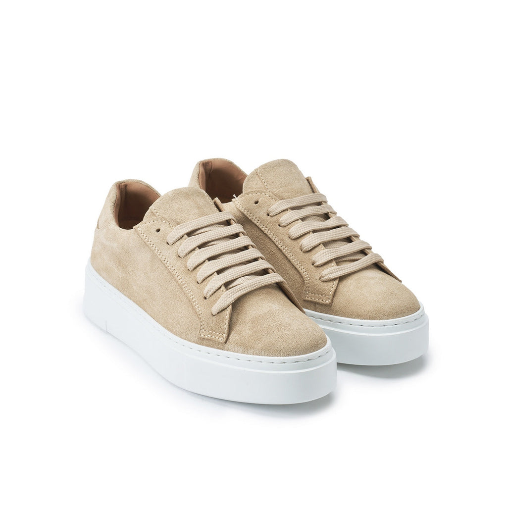 Zapatillas con Cordones Clásicas - Beige - Mujer
