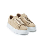 Zapatillas con Cordones Clásicas - Beige - Mujer