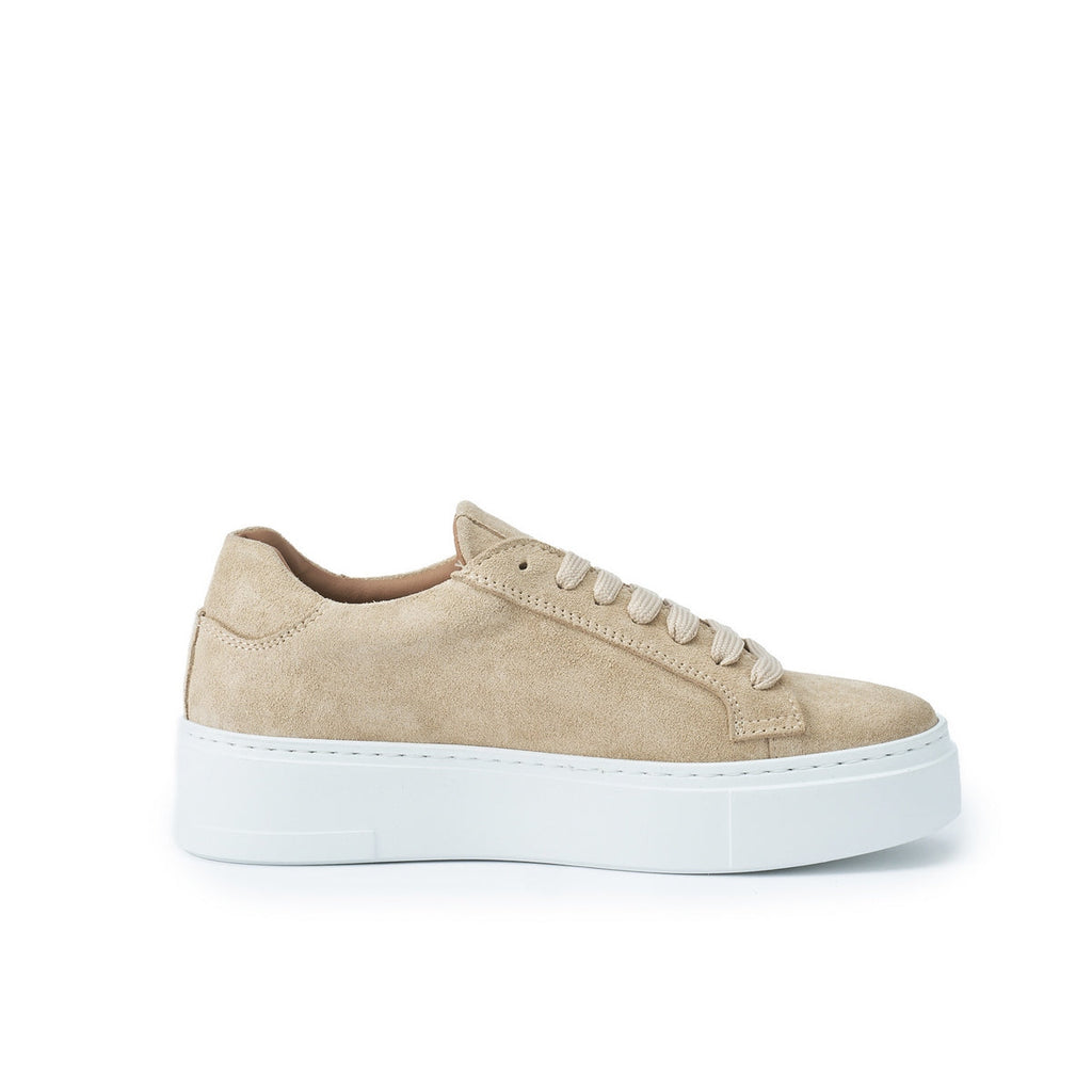 Zapatillas con Cordones Clásicas - Beige - Mujer