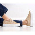 Zapatillas con Cordones Clásicas - Beige - Mujer