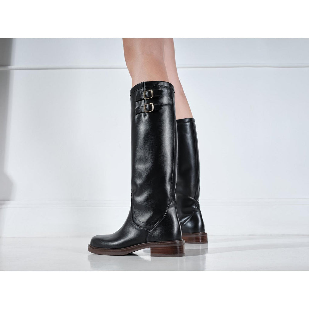 Botas Tubulares Altas - Negro - Mujer
