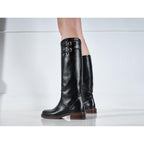 Botas Tubulares Altas - Negro - Mujer
