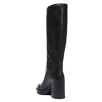 Botín Tubular de Tacón Alto - Negro - Mujer