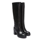 Botín Tubular de Tacón Alto - Negro - Mujer