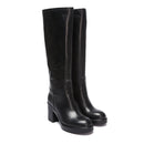 British Passport - Tubular High Heel Ankle Boot - Black - Women