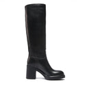 British Passport - Tubular High Heel Ankle Boot - Black - Women