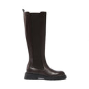 British Passport - High Boots - Dark Brown - Women