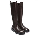 British Passport - High Boots - Dark Brown - Women
