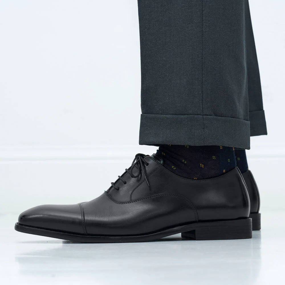 Casquette Droite Oxford - Noir - Homme