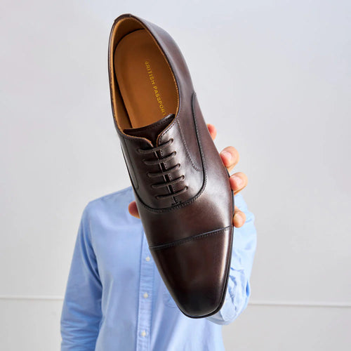 British Passport - Casquette Droite Oxford - Marron Foncé - Homme