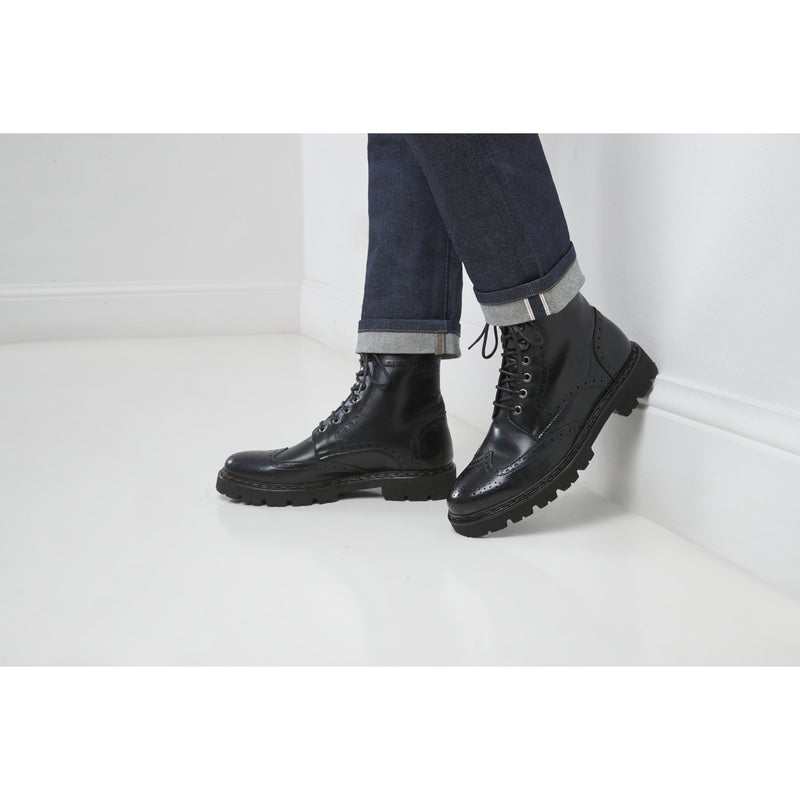 Bottes Derby À Bout D'Aile - Noir - Homme