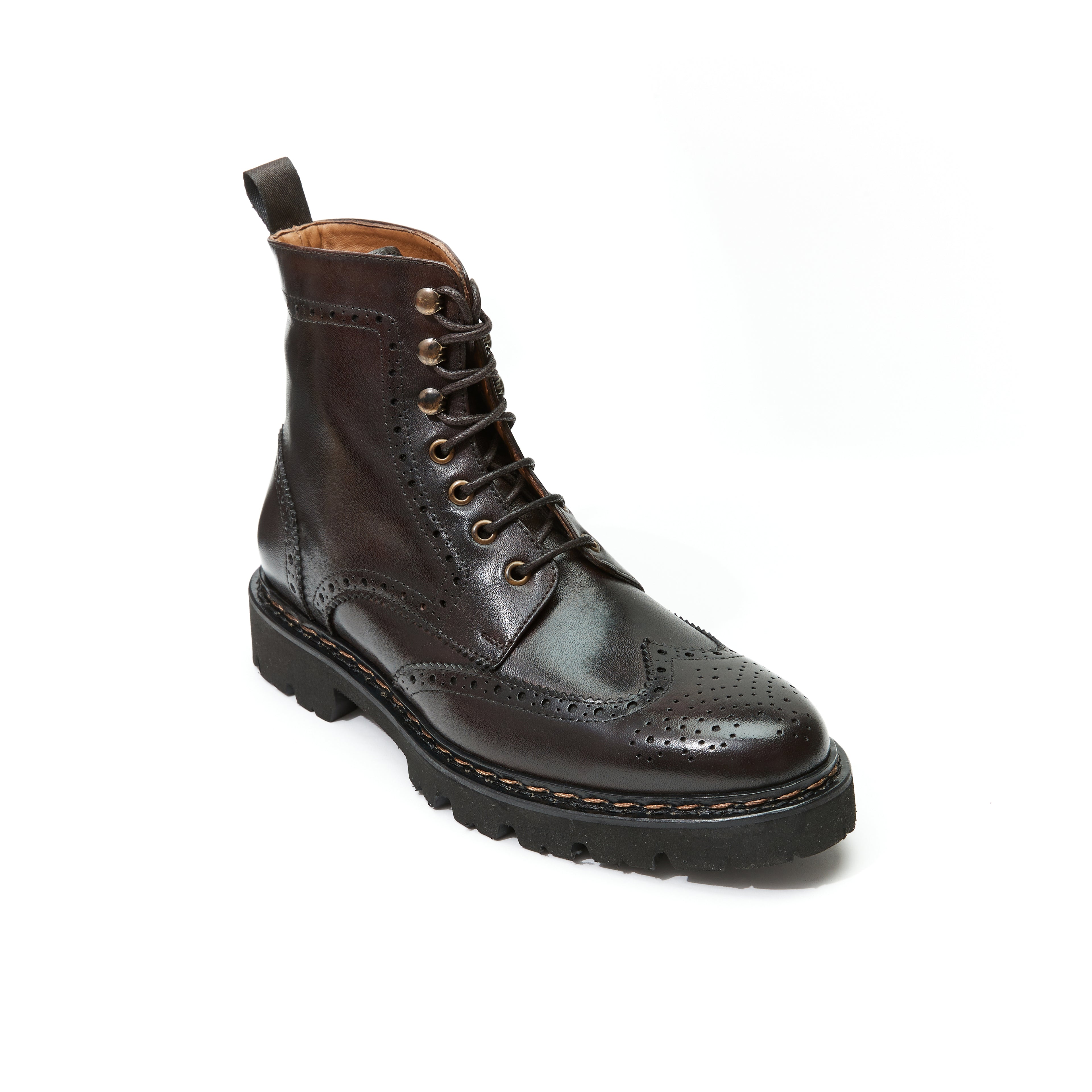 Bottes Derby À Bout D'Aile - Marron Foncé - Homme
