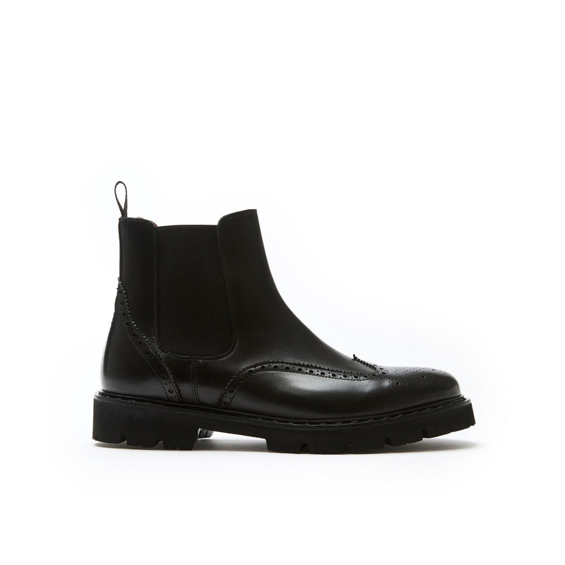 British Passport - Wingtip Chelsea Boots - Black - Men