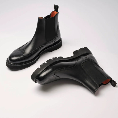 British Passport - Bottines Chelsea À Bout D'Aile - Noir - Homme