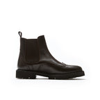 Boots Chelsea À Bout Fleuri - Marron Foncé - Homme