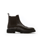 Wingtip Chelsea Boots - Dark Brown - Men
