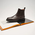 Boots Chelsea À Bout Fleuri - Marron Foncé - Homme