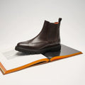 Wingtip Chelsea Boots - Dark Brown - Men