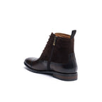 Straight-Cap Derby Ankle Boots - Dark Brown - Men