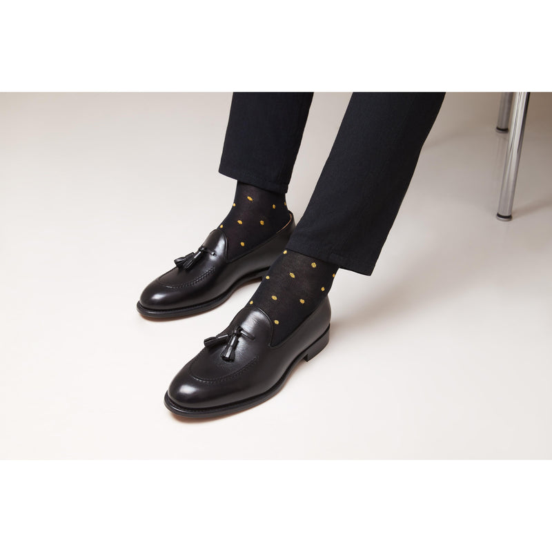 Mocassin À Pompon - Noir - Homme