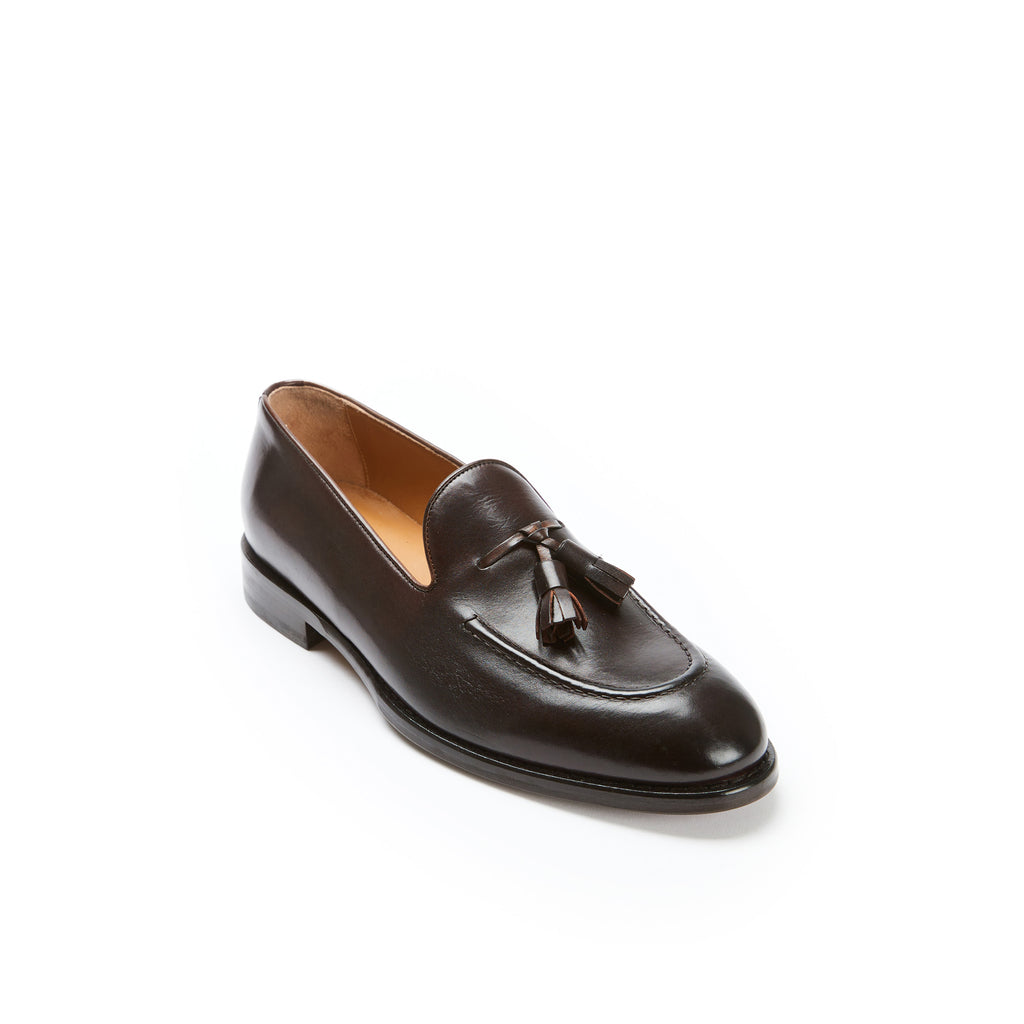 Mocassin À Pompon - Marron Foncé - Homme