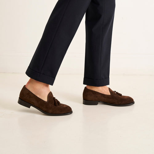 Mocassin Tassel Marron Foncé - Homme