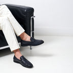 Penny Loafers - Navy Blue - Men