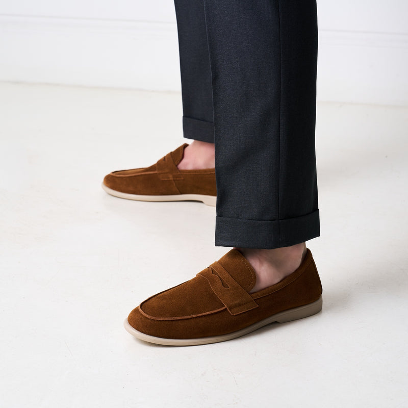Mocassin Penny Marron - Homme