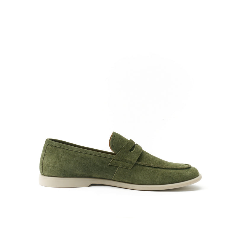 Mocassin Penny Vert - Homme
