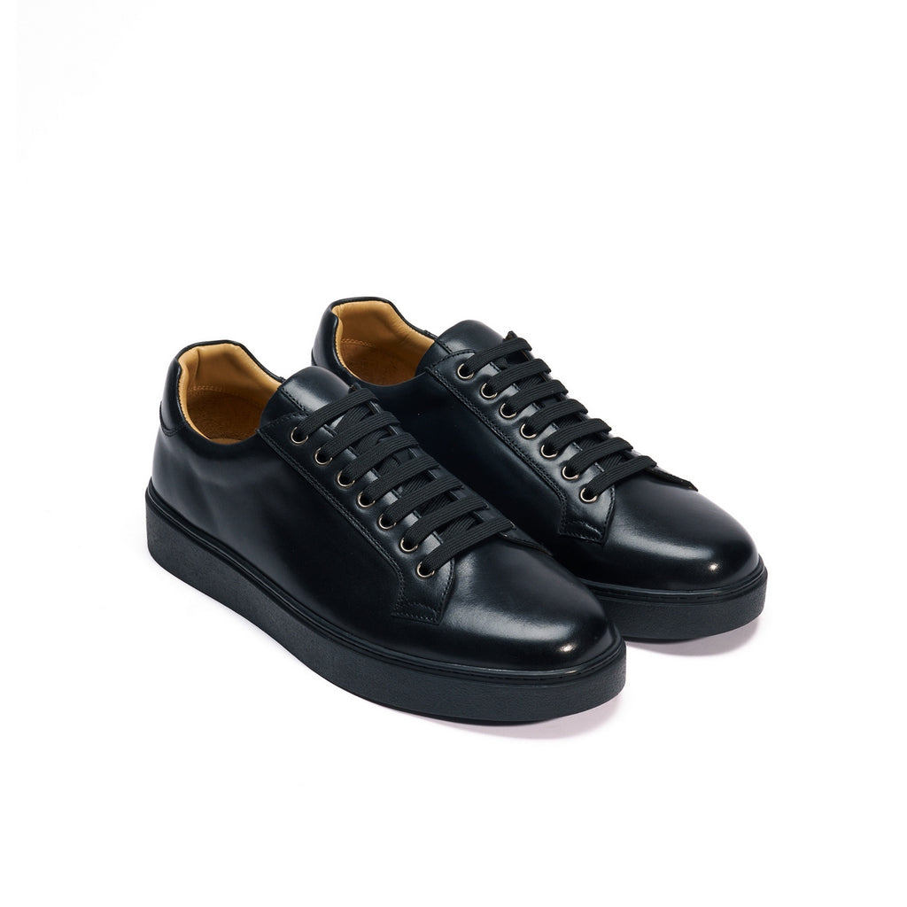Classic Lace-Up Trainers - Black - Men
