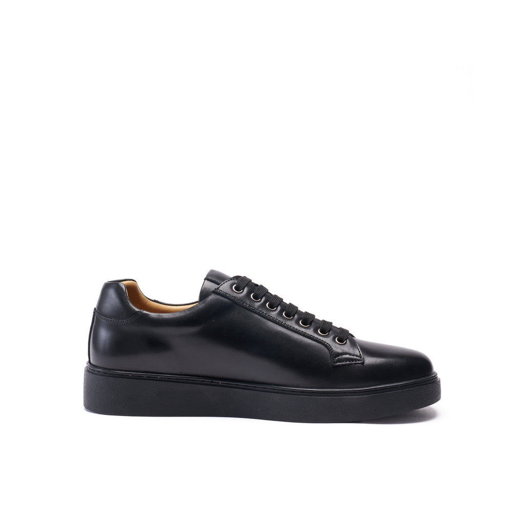 Classic Lace-Up Trainers - Black - Men