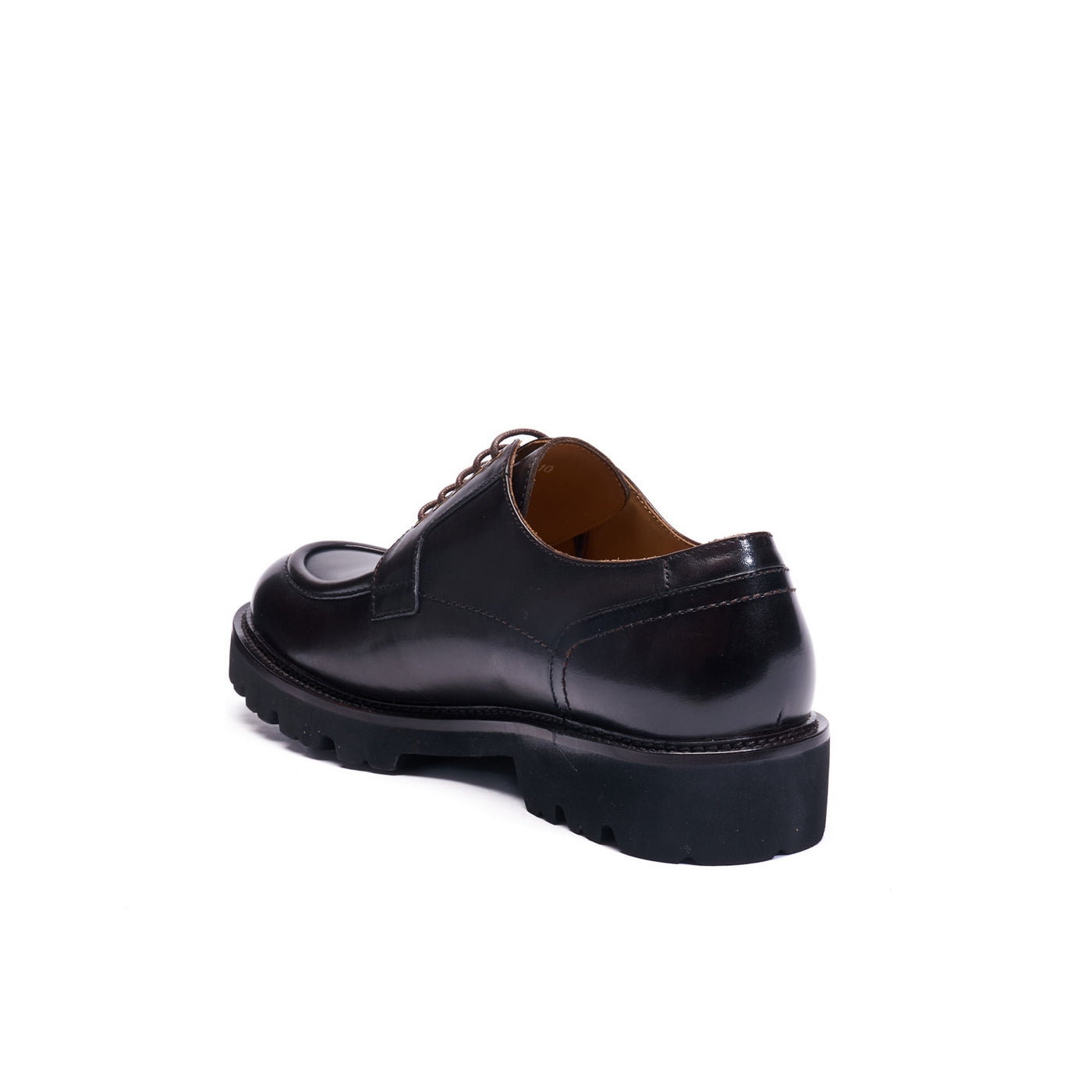 Apron Derby Shoes - Dark Brown - Men