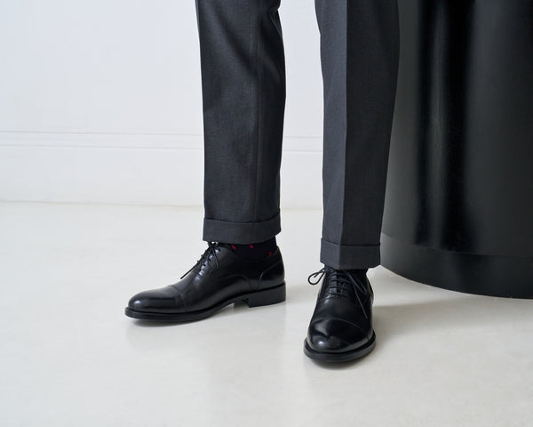 Richelieu À Bout Droit - Noir - Homme