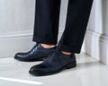 Straight-Toe Oxford - Navy Blue - Men's