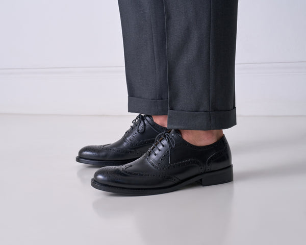 Richelieu À Bout Fleuri - Noir - Homme
